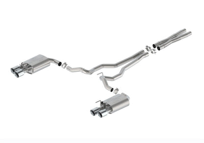 Ford Racing 2024 Mustang 5.0L Sport Cat-Back Exhaust - Chrome Tips Ford Racing
