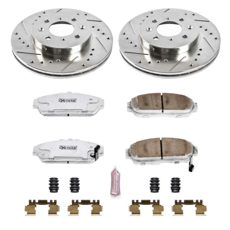 Power Stop 94-01 Acura Integra Front Z26 Street Warrior Brake Kit PowerStop
