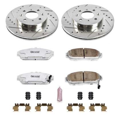 Power Stop 94-01 Acura Integra Front Z26 Street Warrior Brake Kit PowerStop