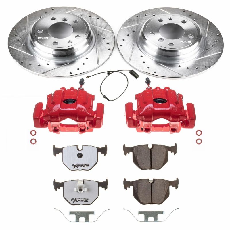 Power Stop 1995 BMW 740i Rear Z26 Street Warrior Brake Kit w/Calipers PowerStop