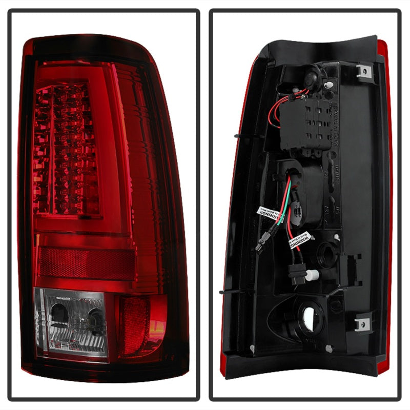 Spyder Chevy Silverado 1500/2500 03-06 Version 2 LED Tail Lights - Red Smoke ALT-YD-CS03V2-LED-RS SPYDER