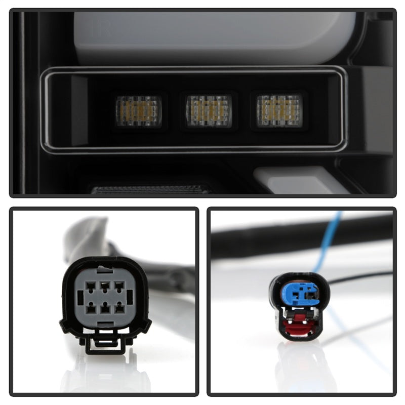 Spyder GMC Sierra 19-20 Incandescent Bulb Model Only LED Tail Lights-Black Smoke ALT-YD-GS19-LED-BSM SPYDER