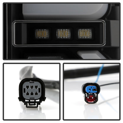 Spyder GMC Sierra 19-20 Incandescent Bulb Model Only LED Tail Lights-Black Smoke ALT-YD-GS19-LED-BSM SPYDER