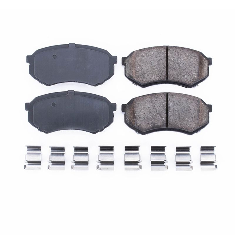 Power Stop 88-91 Mazda 929 Front Z17 Evolution Ceramic Brake Pads w/Hardware PowerStop