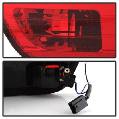 Spyder BMW E53 X5 00-06 4PCS Euro Style Tail Lights- Red Clear ALT-YD-BE5300-RC SPYDER