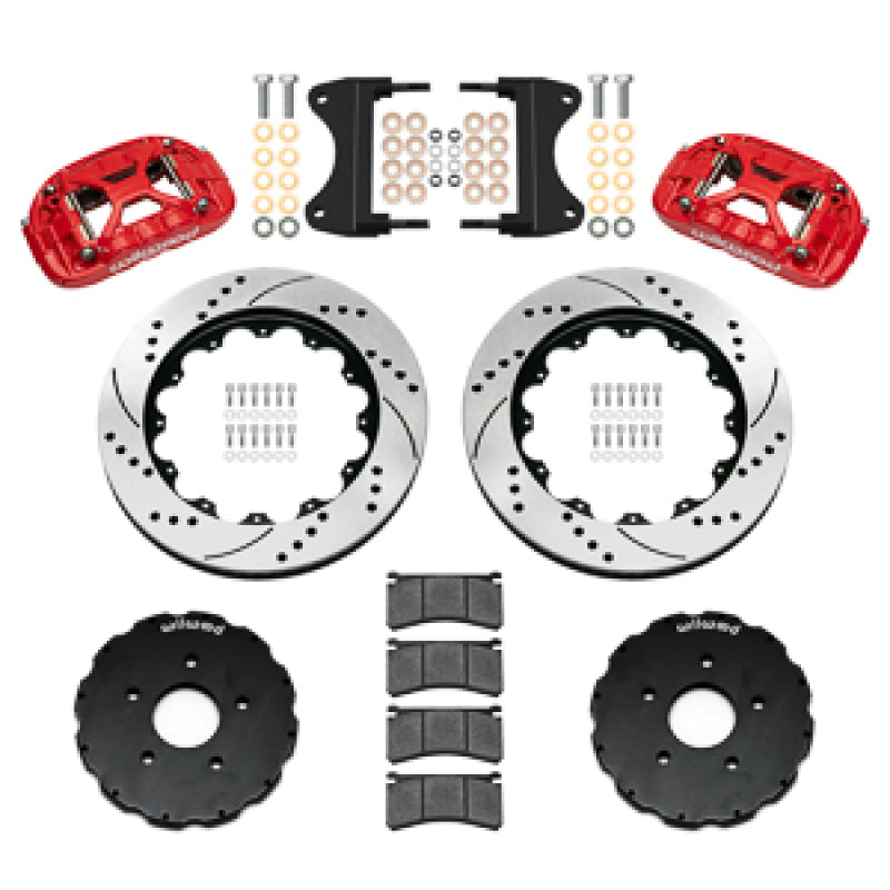 Wilwood kit front XRS6R C7 vette 2014-UP 14.00 rotor SRP red
