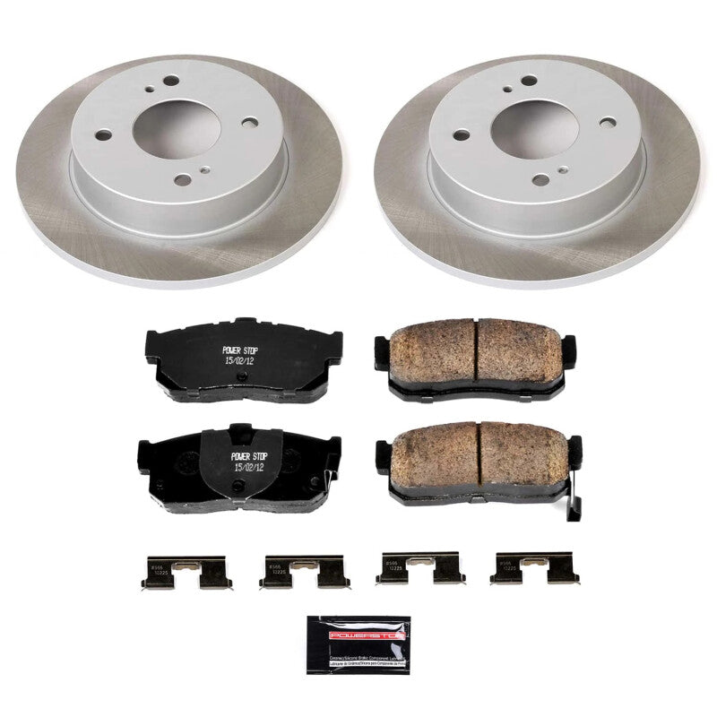 Power Stop 00-01 Nissan Sentra Rear Semi-Coated Rotor Kit PowerStop