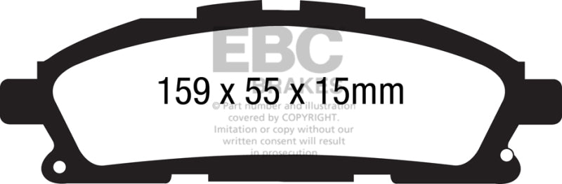 EBC YellowStuff Front Brake Pads - DP41877R EBC