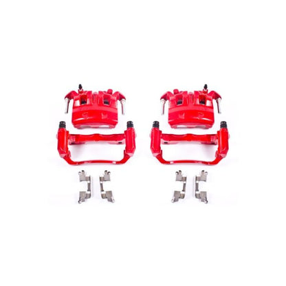 Power Stop 05-18 Nissan Frontier Front Red Calipers w/Brackets - Pair PowerStop