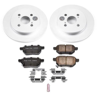 Power Stop 12-18 Toyota Yaris Rear Z17 Evolution Geomet Coated Brake Kit PowerStop