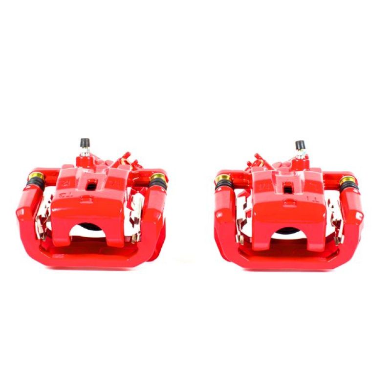 Power Stop 04-10 Mazda RX-8 Rear Red Calipers w/Brackets - Pair PowerStop