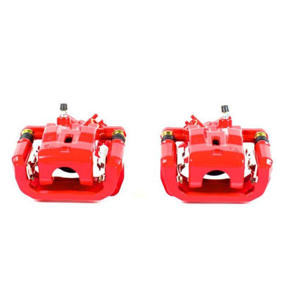 Power Stop 04-10 Mazda RX-8 Rear Red Calipers w/Brackets - Pair PowerStop