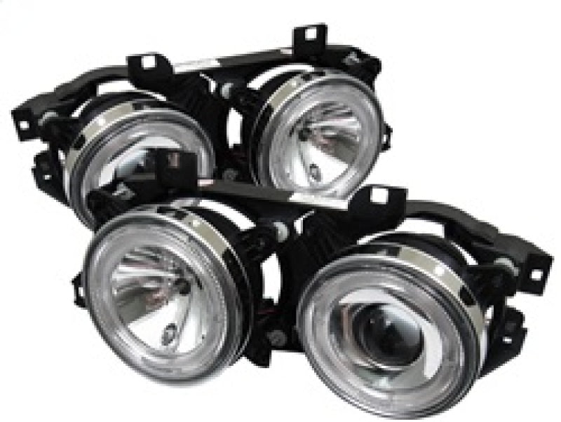 Spyder BMW E34 5-Series 89-94 Projector Headlights NO FIT 750 LED Halo Chrm PRO-YD-BMWE34-HL-C SPYDER