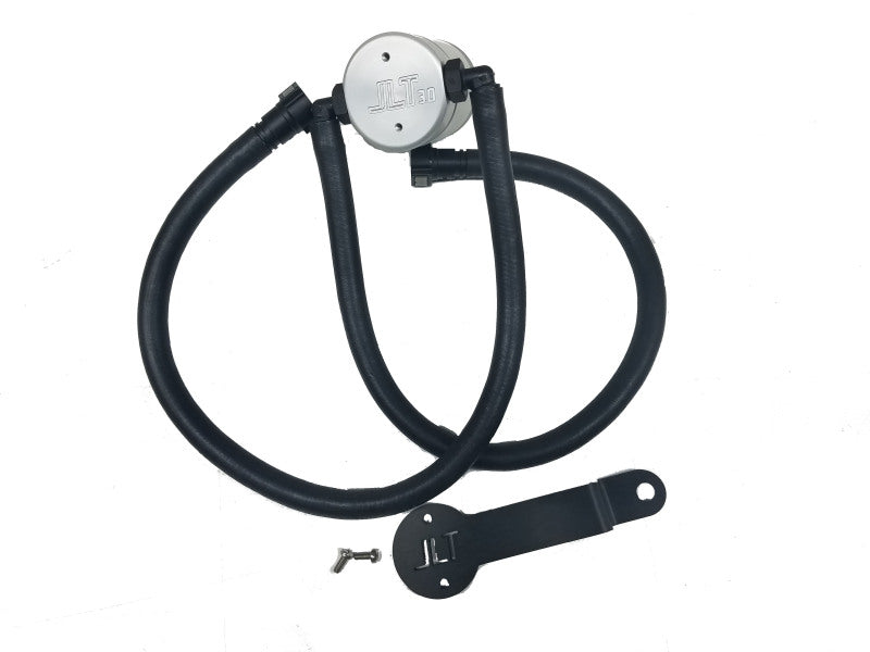 J&L 15-18 Dodge Hellcat/Demon 6.2L Hemi Passenger Side Oil Separator 3.0 - Clear Anodized J&L