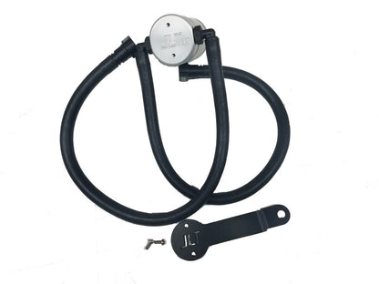 J&L 15-18 Dodge Hellcat/Demon 6.2L Hemi Passenger Side Oil Separator 3.0 - Clear Anodized J&L