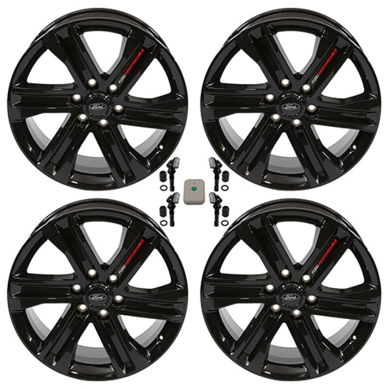Ford Racing 2024 F-150 20x8.5in Gloss Black Wheel Kit Ford Racing