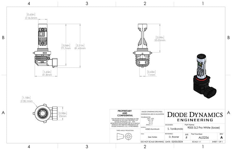 Diode Dynamics 9005/9011/H10 White SL2 Pro LED Bulbs (pair) Diode Dynamics