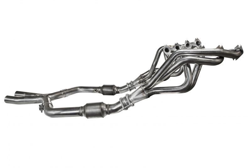 Kooks 05-10 Ford Mustang GT Manual 1 5/8in x 2 1/2in SS Long Tube Headers and OEM Catted SS X Pipe Kooks Headers