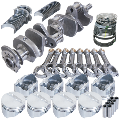 Eagle Chevy 350 3.750in Crank 5.700in I-Beam Rods -7cc Flat Top 4.040in Pistons Rotating Assembly