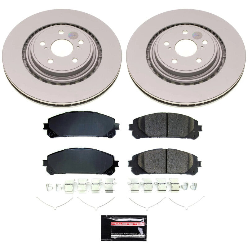 Power Stop 20-22 Toyota Highlander Front Z17 Coated Brake Kit PowerStop