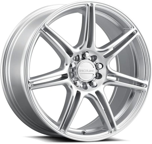 Raceline 148HS Apex 18x8in / 5X112 / 5X120 BP / 40mm Offset / 74.1mm Bore - Hyper Silver