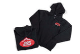 JKS Manufacturing Zippered Black Hoodie - XL