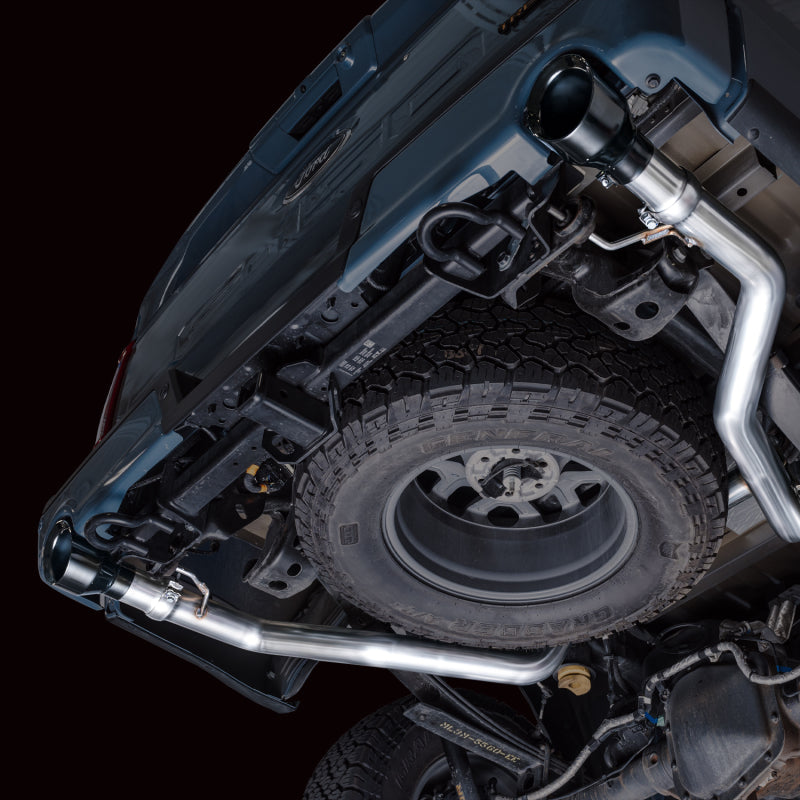 AWE Tuning 2021+ Ford F-150 Tremor (w/ Bumper Cutouts) 0FG Resonated Catback - Diamond Black Tips AWE Tuning