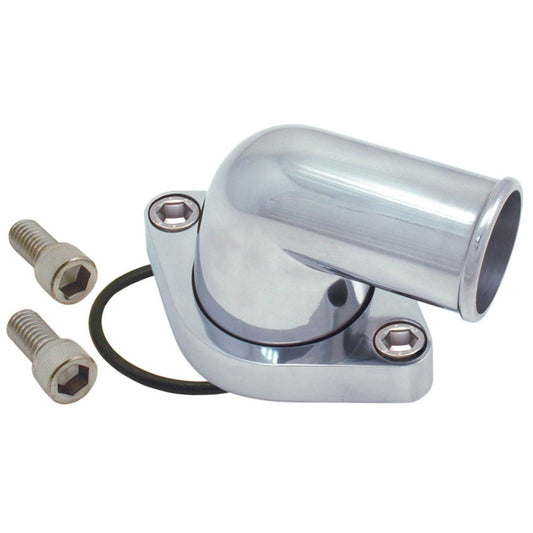 Spectre Water Neck Chevy 90 Degree Swivel Polished Aluminum - 4933