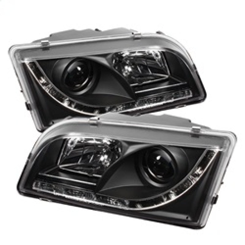 Spyder Volvo S40 97-03 Projector Headlights DRL Black High H1 Low H1 PRO-YD-VOS4097-DRL-BK SPYDER