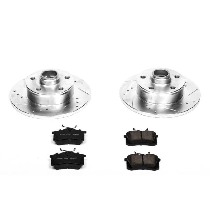 Power Stop 92-95 Volkswagen Corrado Rear Z23 Evolution Sport Brake Kit PowerStop