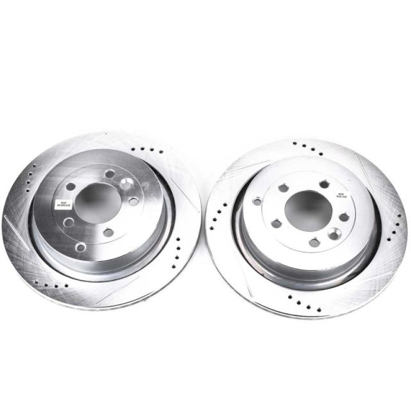 Power Stop 05-09 Land Rover LR3 Rear Evolution Drilled & Slotted Rotors - Pair PowerStop