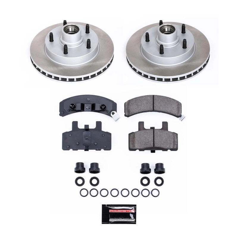 Power Stop 94-99 Dodge Ram 1500 Front Semi-Coated Rotor Kit PowerStop