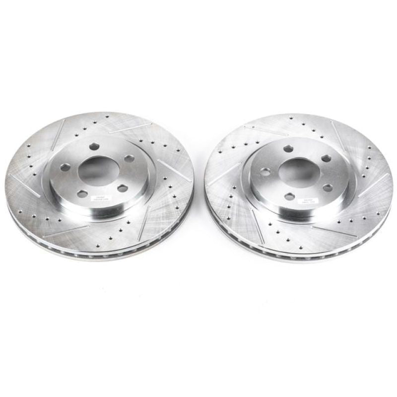 Power Stop 01-10 Chrysler PT Cruiser Front Evolution Drilled & Slotted Rotors - Pair PowerStop