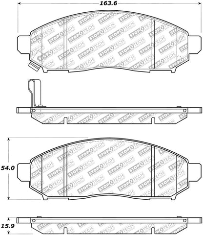 StopTech Street Disc Brake Pads - 305.10940 Stoptech