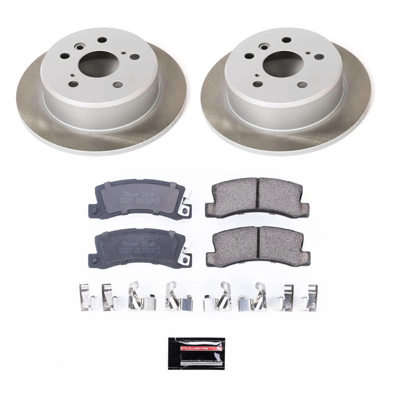 Power Stop 1999 Toyota Solara Rear Semi-Coated Rotor Kit PowerStop