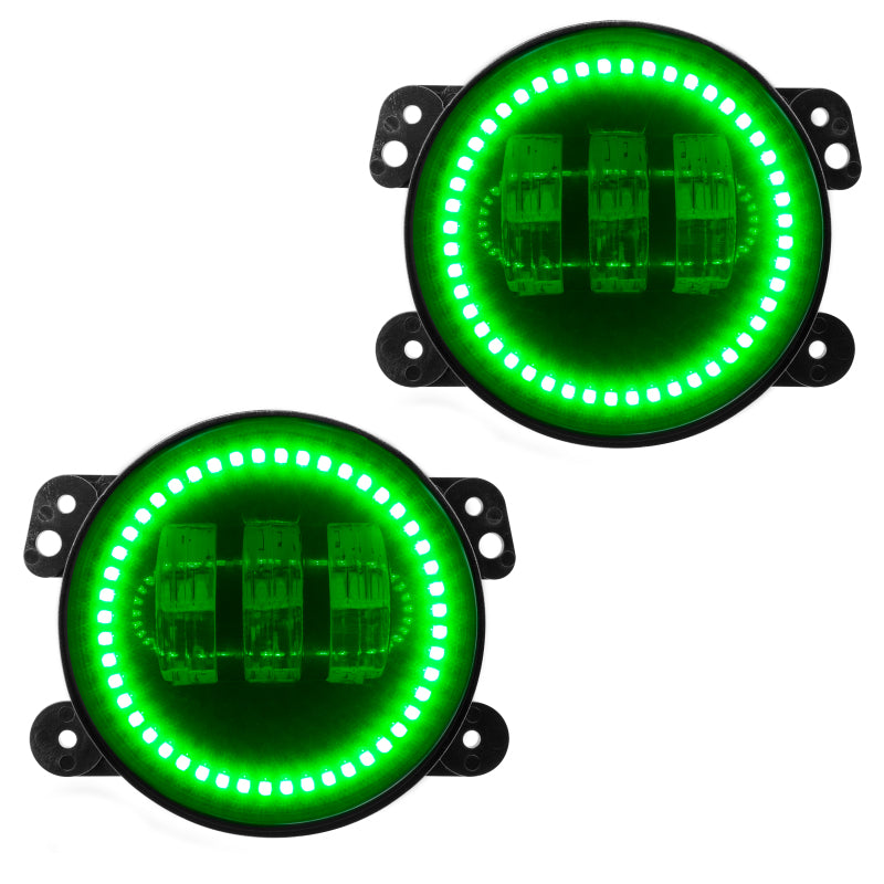 Oracle High Powered LED Fog Lights - Green