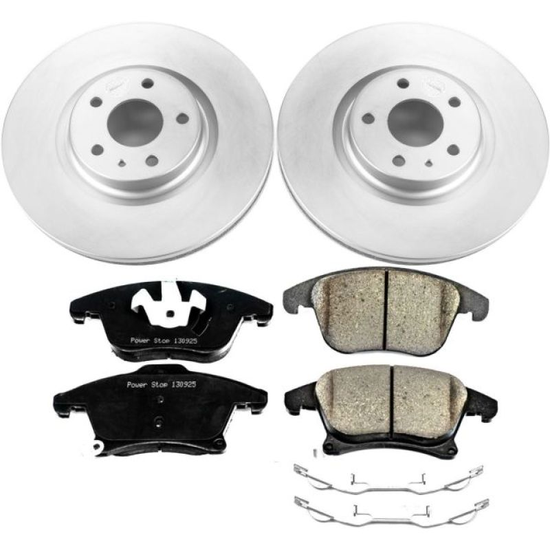 Power Stop 13-19 Ford Fusion Front Z17 Evolution Geomet Coated Brake Kit PowerStop