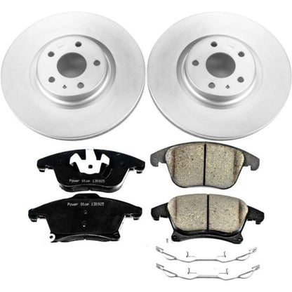 Power Stop 13-19 Ford Fusion Front Z17 Evolution Geomet Coated Brake Kit PowerStop