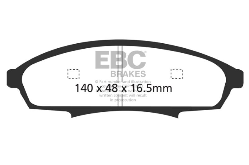 EBC YellowStuff Front Brake Pads - DP41252R