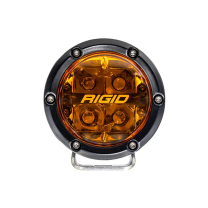 Rigid Industries 360-Series 4in SAE Fog w/ Amber PRO Lens - White (Pair) Rigid Industries