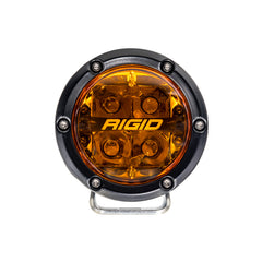 Rigid Industries 360-Series 4in SAE Fog w/ Amber PRO Lens - White (Pair)