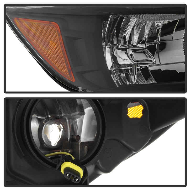 xTune 13-16 Ford Escape OEM Style Headlights -Black (HD-JH-FESCA13-AM-BK) SPYDER