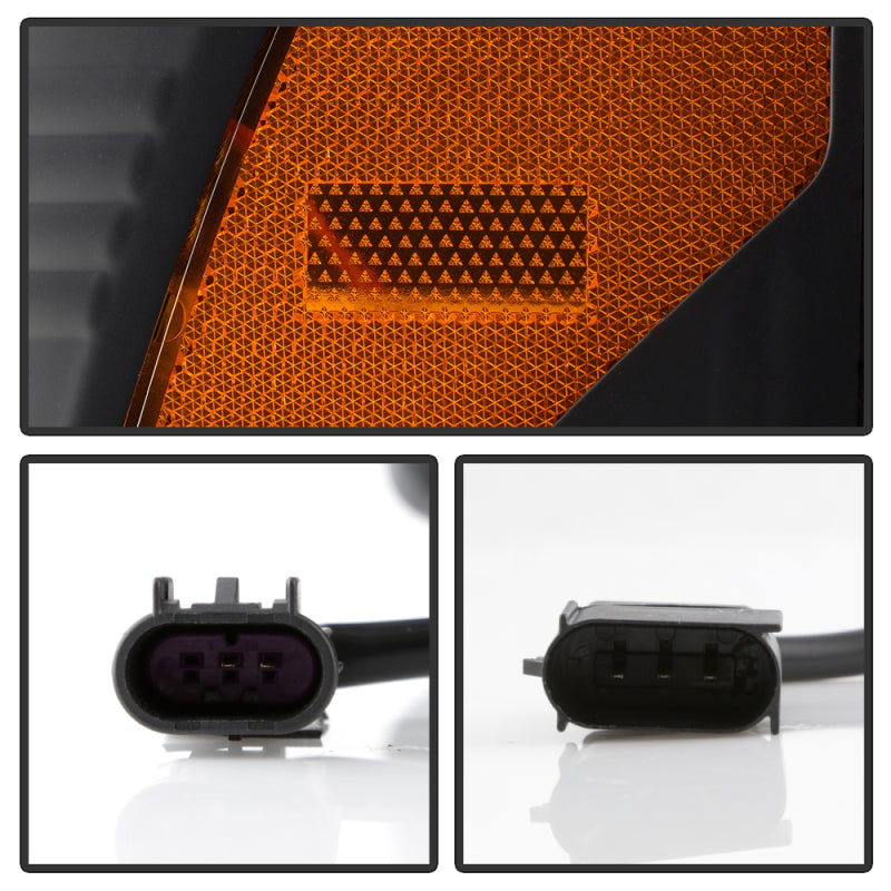 Spyder 17-18 Ford F250/F350/F450 Halogen Model Only -White Light Bar- Black- PRO-YD-FS17HALSI-BK SPYDER
