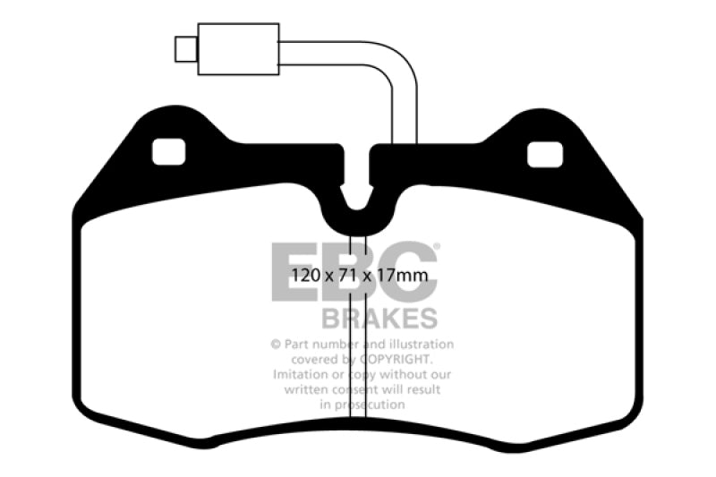 EBC YellowStuff Front Brake Pads - DP41032/2R EBC