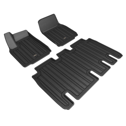 3D MAXpider ELITECT 1st & 2nd Row Floor Mats for 2022-2026 Model X 5-Seat - E1TL04601809