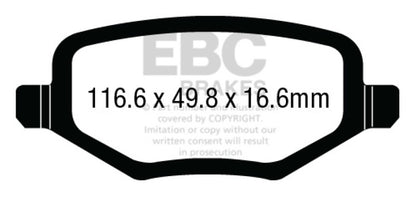 EBC Ultimax2 Rear Brake Pads - UD1657 EBC