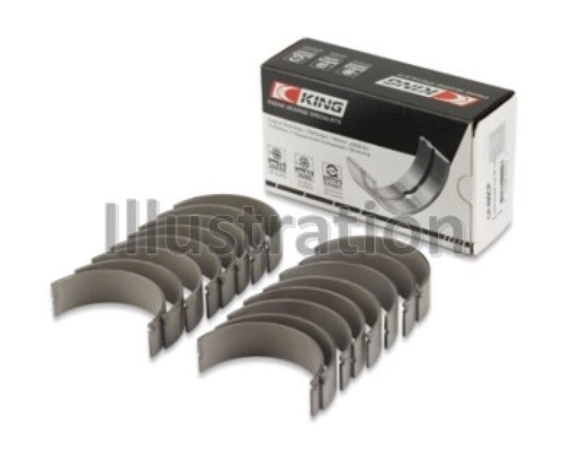 King Engine Bearings Ford 391Ci 32V Turbo V8 Power Stroke Diesel Rod Bearings - Size +0.75mm