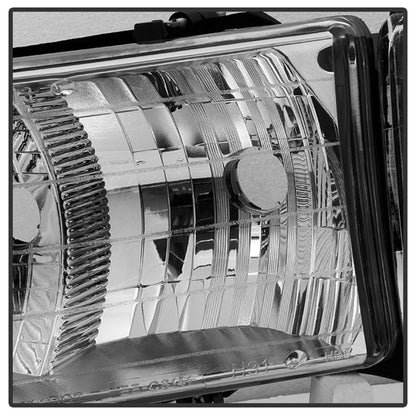 Xtune Dodge Ram Sport Model Only 1999-2002 OEM Headlights Chrome HD-JH-DR99-SP-C SPYDER