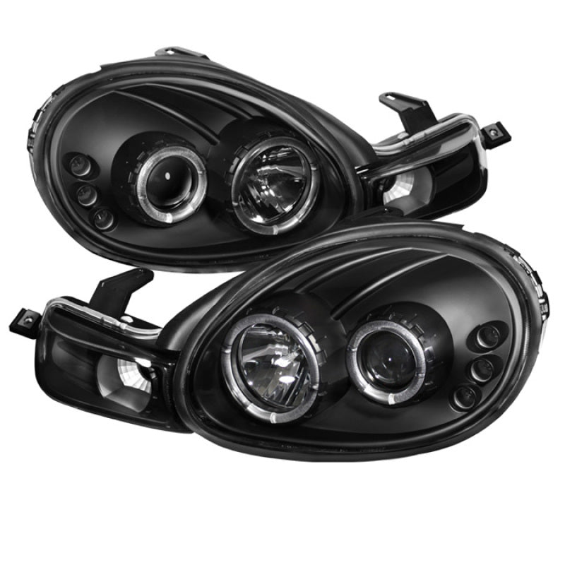 Spyder Dodge Neon 00-02 Projector Headlights LED Halo LED Black High H1 Low H1 PRO-YD-DN00-HL-BK SPYDER