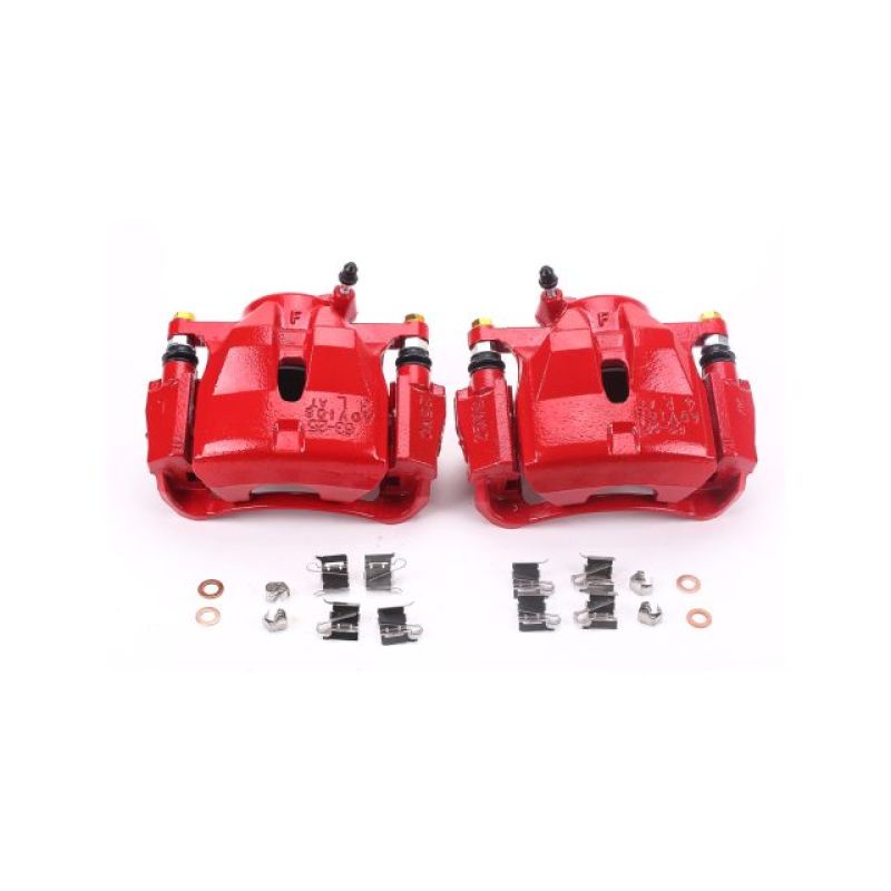 Power Stop 10-12 Lexus HS250h Front Red Calipers w/Brackets - Pair PowerStop